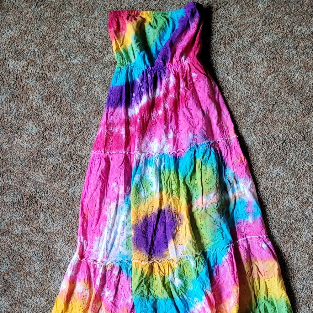 Hand tie dyed Old navy dress
